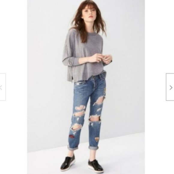 Articles of Society Jean Janis Boyfriend Patches